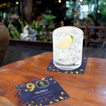 90 aniversário marinho estrelas douradas azuis