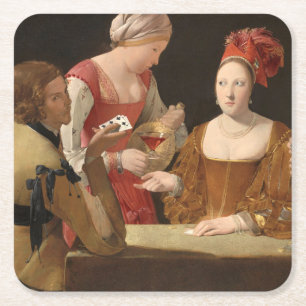 Porta-copo De Papel Quadrado A Briga com o Ace dos Clubs, La Tour