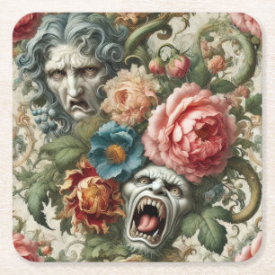 Porta-copo De Papel Quadrado A Bruxa & o Uivo – Vitoriano Gótico