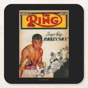 Porta-copo De Papel Quadrado A capa de revista 2 do anel