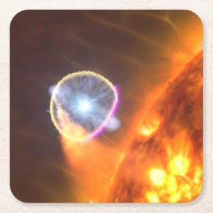 Porta-copo De Papel Quadrado A Estrela Anã Branca Em Cygni V407