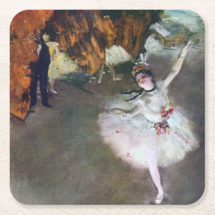 Porta-copo De Papel Quadrado A Estrela, Ballerina, Edgar Degas, 1878