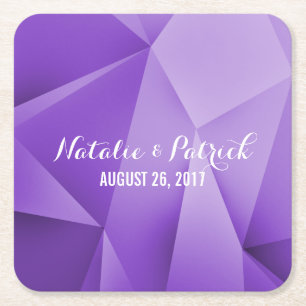 Porta-copo De Papel Quadrado A jóia Amethyst tonifica as portas copos de papel