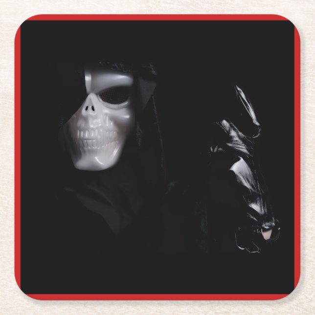 Porta-copo De Papel Quadrado A luva - (Frente)