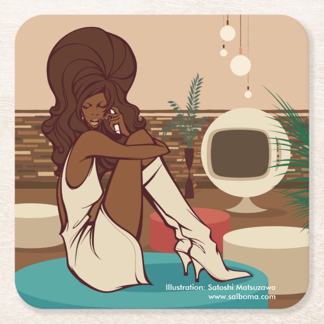 Porta-copo De Papel Quadrado A Movie for Daddy (Frente)