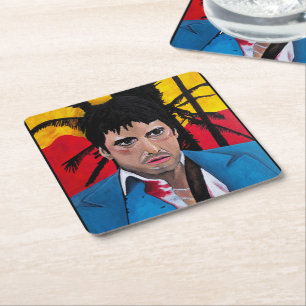 Porta-copo De Papel Quadrado A Pintura Cubana de Alfred Fox