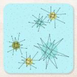 Porta-copo De Papel Quadrado A Porta copos de papel do Robin Azul do Ovo<br><div class="desc">O padrão de Porta copos de papel Icônico Azul Icônico de Robin apresenta estrelas atômicas icônicas. Isso mesmo! A antiga escola, o fundo azul de ovo de robin com manchas de ouro é o pano de fundo perfeito para a vibrante turquesa, o aipo de salmoura e os círculos verde cor...</div>