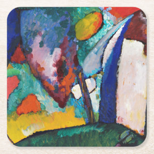 Porta-copo De Papel Quadrado A Quebra d'água, Wassily Kandinsky