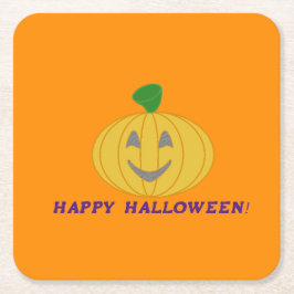 Porta-copo De Papel Quadrado Abóbora