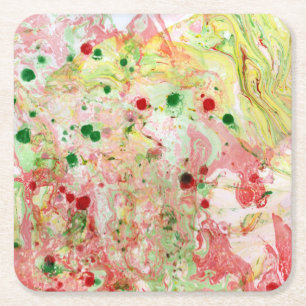 Porta-copo De Papel Quadrado Abstrato