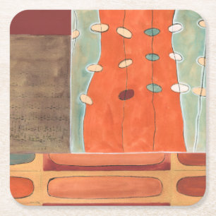 Porta-copo De Papel Quadrado Abstrato de Ovos por Erica J Vess