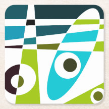 Abstrato Surfing Olive Blue Teer Planner