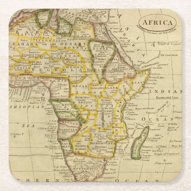 Porta-copo De Papel Quadrado África 34 (Frente)