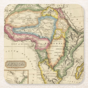 Porta-copo De Papel Quadrado África 36