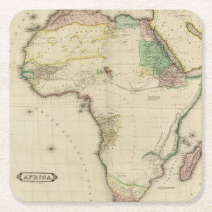 Porta-copo De Papel Quadrado África composta