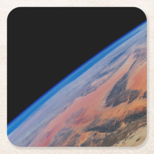 Porta-copo De Papel Quadrado África norte E O Vasto Deserto Líbio.