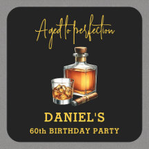 Aged to Perfection Cigar Whiskey 60th Birthday