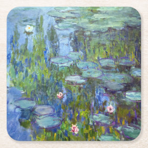 Porta-copo De Papel Quadrado Água Lily Pond, Monet