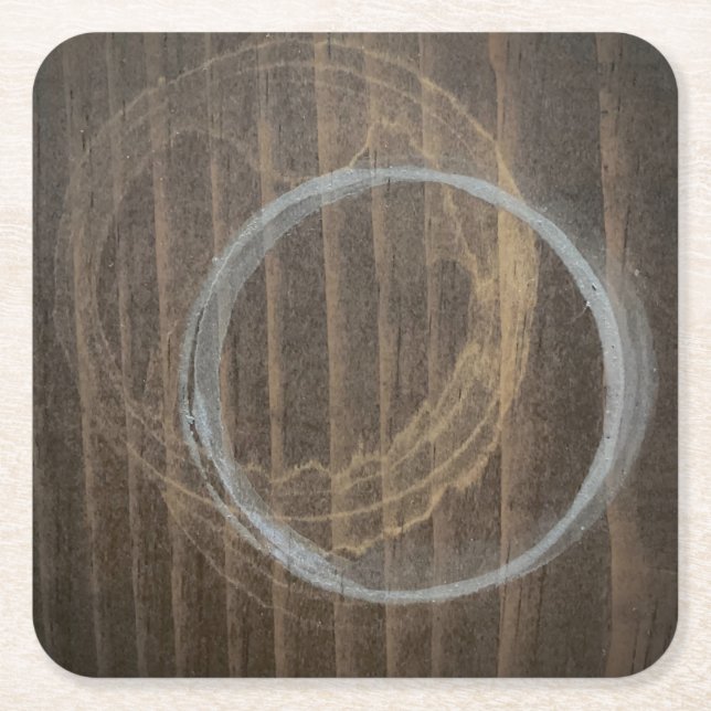 Porta-copo De Papel Quadrado Água Porta copos (Frente)