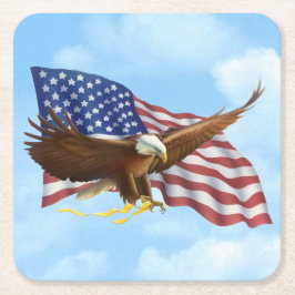 Porta-copo De Papel Quadrado Águia americana americana