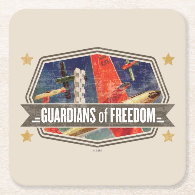 Porta-copo De Papel Quadrado Airshow (Frente)