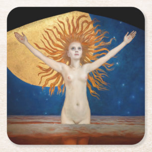 Porta-copo De Papel Quadrado Akseli Gallen-Kallela - Ad Astra