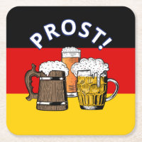 ALEMANHA Cartoon FLAG Cheers Beers Prost