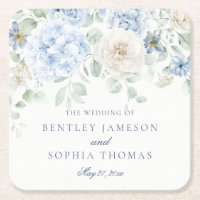 Algo Blue Floral Hydrangea Decor Casamento