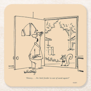 Porta-copo De Papel Quadrado Alimentador de aves vazio 2