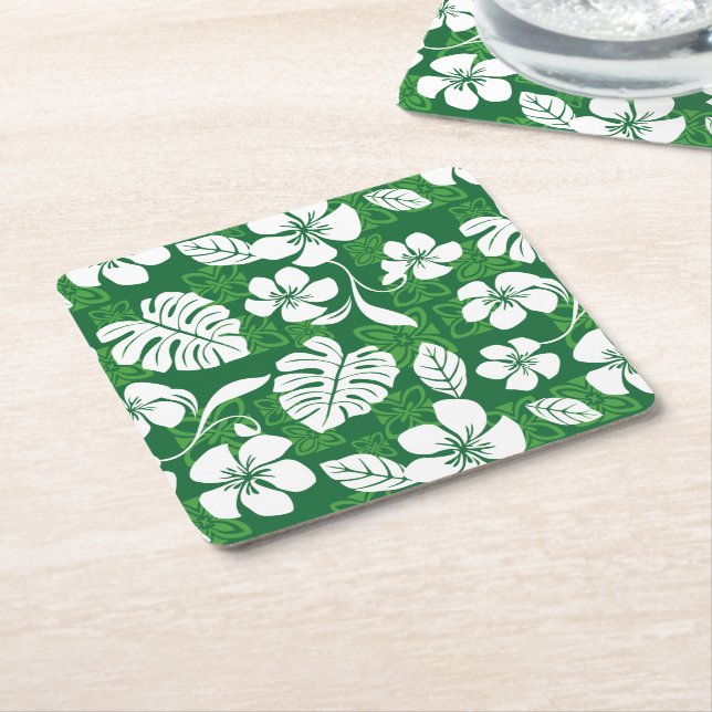 PORTA-COPO DE PAPEL QUADRADO ALOHA FRIDAY (VERDE) (Inclinado)
