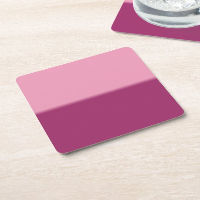 Porta-copo De Papel Quadrado Amaranth Pink e Amaranth (Inclinado)