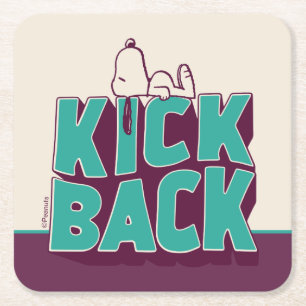 Porta-copo De Papel Quadrado Amendoins   Snoopy Kickback