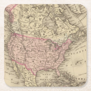 Porta-copo De Papel Quadrado America do Norte 19