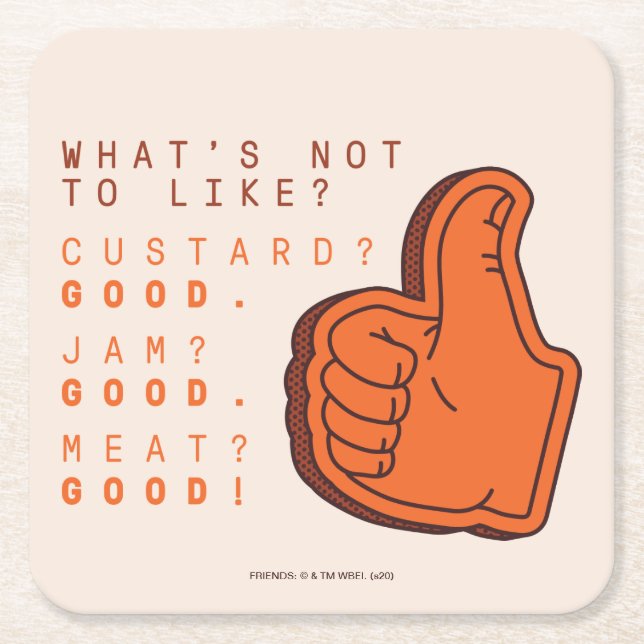 Porta-copo De Papel Quadrado AMIGOS™ | O que não gosta? (Frente)