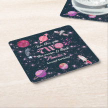 Amo Você Dois À Lua Meninas Rosa 2º Aniversário