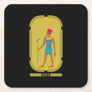 Porta-copo De Papel Quadrado Amun Deus Da Porta copos De Papel Aéreo