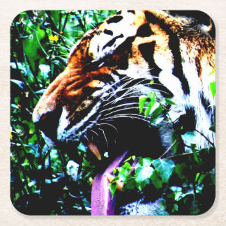 Porta-copo De Papel Quadrado Amur Tiger Litercna