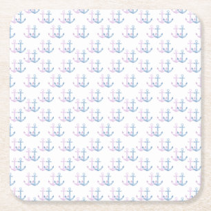 Porta-copo De Papel Quadrado Âncora Simples Dupla!