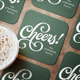 Porta-copo De Papel Quadrado Anima as boas férias verdes