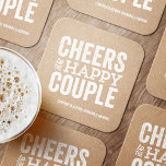 Porta-copo De Papel Quadrado Animações para o janto de ensaio da coroa casal fe<br><div class="desc">Antes do dia do seu casamento, divirta-se com a celebração do "Brews Before I's". Quer seja um janto de ensaio, uma despedida de solteiro ou uma festa de noivado, esta divertida design ousada é perfeita para uma cervejaria ou uma celebração com tema de cerveja. Este design original "alegre ao casal...</div>