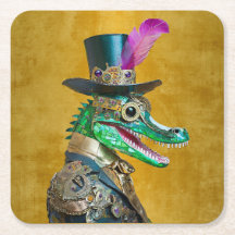 Animal de festa Mardi Gras Steampunk Jacaré