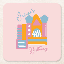 Porta-copo De Papel Quadrado Aniversário da Casa do Partido Aluguel de Salto