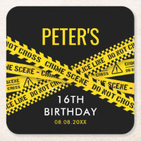 Aniversário da Polícia com Fitas Amarelas de Cena 