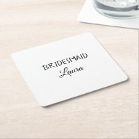 Ano de presente de bridesmaid de nome de adição si
