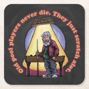 Porta-copo De Papel Quadrado Antigos jogadores da Piscina