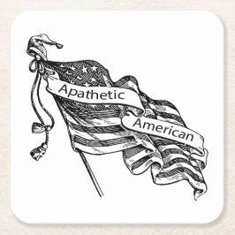 Porta-copo De Papel Quadrado Apaético Americano