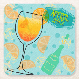 Porta-copo De Papel Quadrado Aperol SpritzSquare