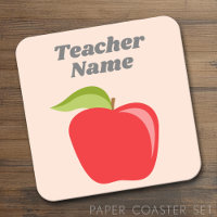 Apple de professor personalizado com desenho de ma
