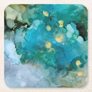 Porta-copo De Papel Quadrado Aqua Brume I