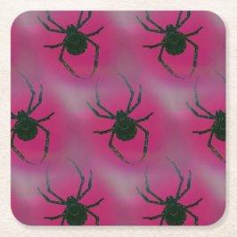 Porta-copo De Papel Quadrado Aranhas A Rosa